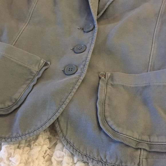 Slate Blue Cotton Jacket - Picture 4 of 9